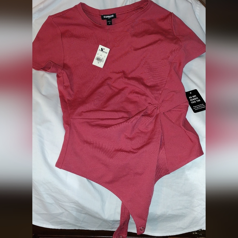 Express salmon colored bodysuit BRAND NEW